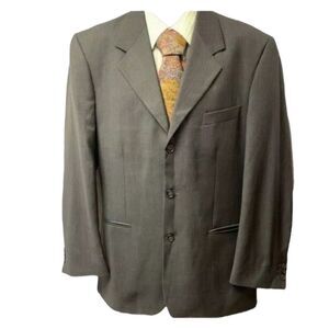Galliani Sport Coat Super 120s Wool Italy 3-Button Delta‎ Merinos Extra Fine Men